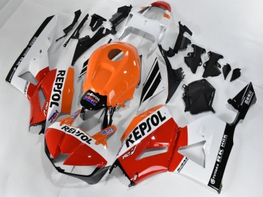 Großhandel CBR 600 RR 2013-2023 Motorrad Verkleidungen - Rot Weiß Orange Repsol