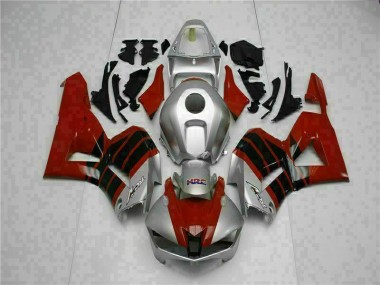 Großhandel CBR 600 RR 2013-2023 Motorrad Verkleidungen - Rot Silber