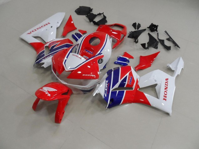 Großhandel CBR 600 RR 2013-2023 Motorrad Verkleidungen - Rot Weiß Blau HRC