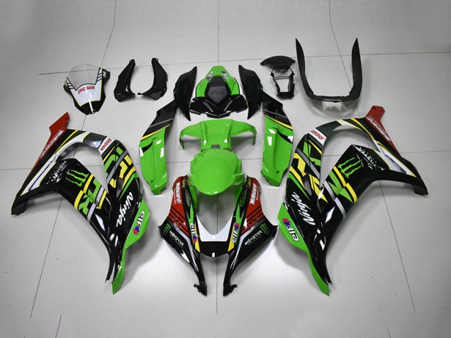 Großhandel ZX10R 2016-2019 Motorrad Verkleidungen - Grün Schwarz Rot Ninja Monster Großhandel ZX10R 2016-2019 Motorrad Verkleidungen - Grün Schwarz Rot Ninja Monster